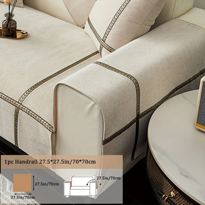 Sofa Cover 350 GSM Chenille Knit Panels for Single Seat, Armrest and 2, 3 or 4-Seater Sofa Sections