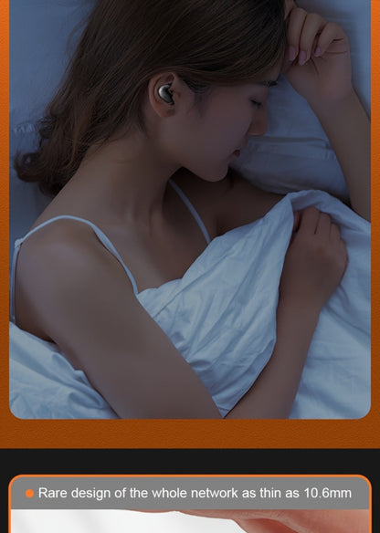 Bluetooth 5.3 Ultra-Thin Sleep Earbuds Invisible, Side Sleeping Special Small Ear Canal Mini Wireless Earphones, Comfortable In-Ear Invisible Design for Samsung Android iPhone Nighttime Relaxation Work