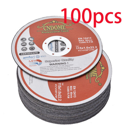 Cut-Off Wheels 100-Pack 4-1/2 Inch Aluminum Oxide Cutting Discs - 0.040" Thin Kerf, 7/8" Arbor, 13300 RPM for Angle Grinder, Metal, Stainless Steel & Steel Cutting, A60TBF Grade Bulk Set