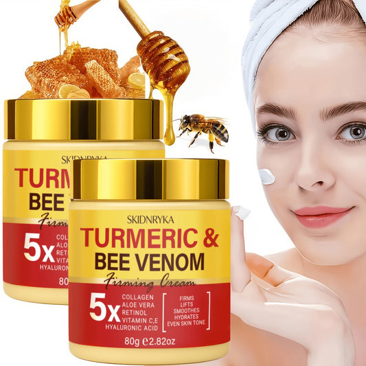 Face Cream Retinol Bee Venom Formula with Turmeric and Collagen in One-Piece or Two-Piece Options