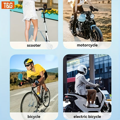 T&G 392 IPX5 Cycling Bluetooth Speaker, Compact Outdoor Wireless Speaker with TWS Stereo, FM Radio