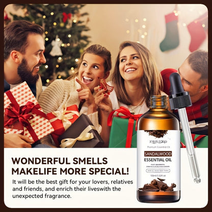 Sandalwood Essential Oil for Hair & Skin Care 30ml / 100ml / Twin Pack — Moisturizing Aromatherapy Oil for Massage, Diffuser & Shower, All Skin & Hair Types