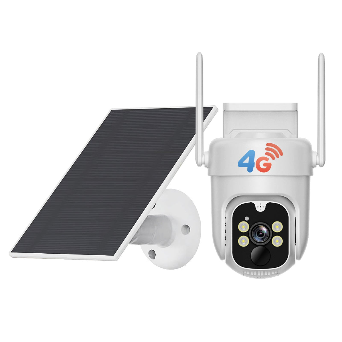 Solar Security Camera 4G Outdoor, AI Smart Alarm, Solar Powered, No WiFi & Wire-Free, 4G LTE Surveillance Camera for Farm