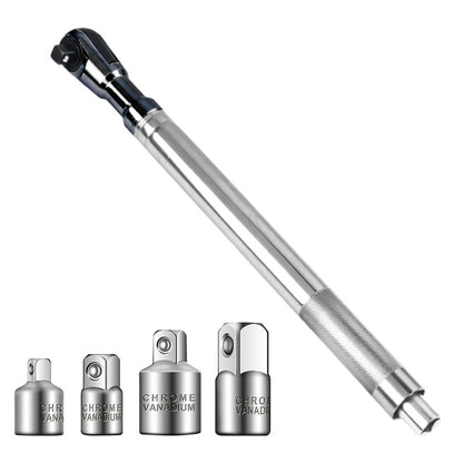 Impact Wrench Extension 1/2" Offset Ratchet Extender - 3-in-1 Heavy Duty Electric Drill Adapter for Confined Spaces Auto Repair with Socket Adapters