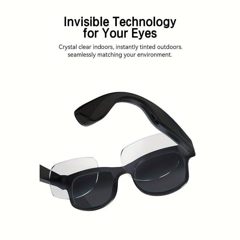Smart Glasses 8MP Dual-Camera Eyewear with 1080P Video, Three Interchangeable Lenses and 290mAh Battery