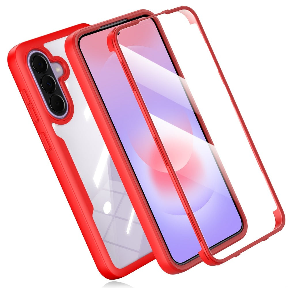 Rugged Samsung Galaxy A-Series Phone Case with Built-In Screen Cover in Four Colors and Six Model Options