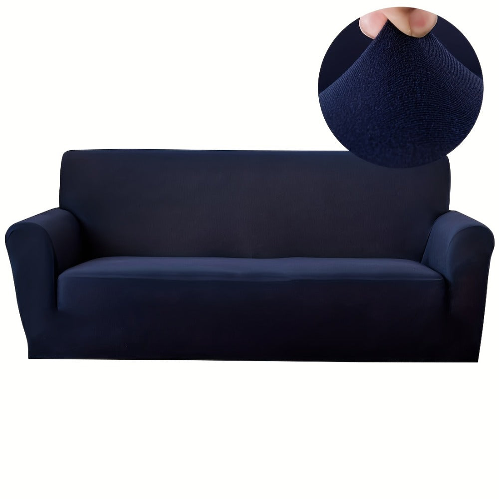 Sofa Cover Elastic Anti-Slip Stretch Slipcover for 1, 2, 3 or 4-Seater Sofas in Seven Solid Colors
