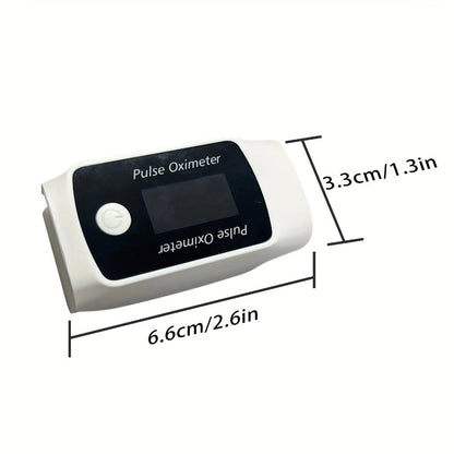 Fingertip Pulse Oximeter with Rotating Display, Bluetooth-Labeled Data View and 6.6 x 3.3 cm Body