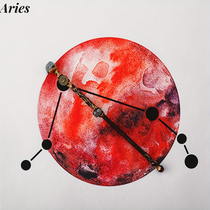 Zodiac-Themed Decorative Wand with Resin and Stone-Look Accents, Gift Box and All Twelve Sign Variants