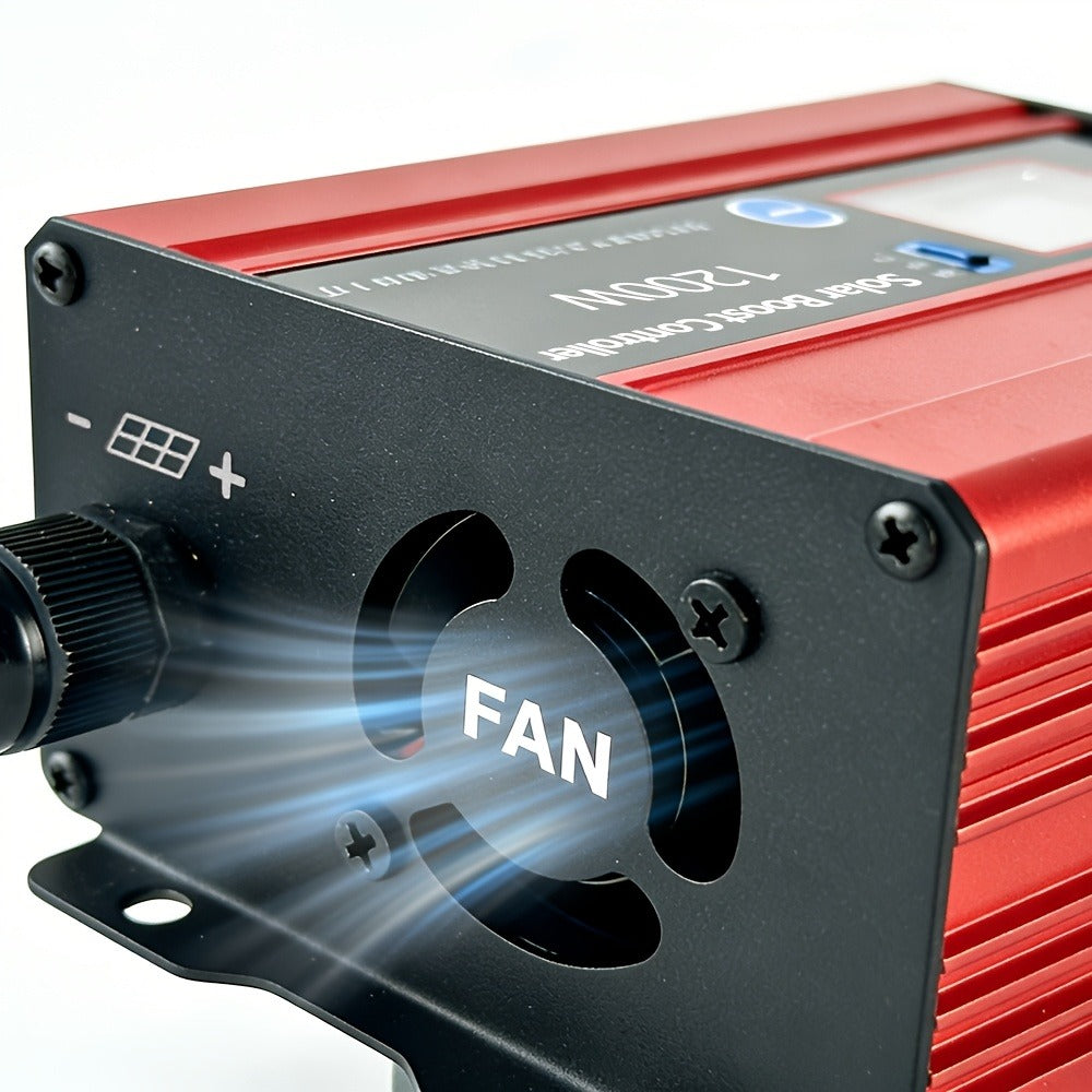 30A MPPT Solar Boost Charge Controller 1200W – DC-DC Step-Up Solar Panel Regulator for Lead-Acid, Gel & Lithium Batteries, Compatible with Golf Cart, E-Bike, Electric Scooter & Off-Grid Systems
