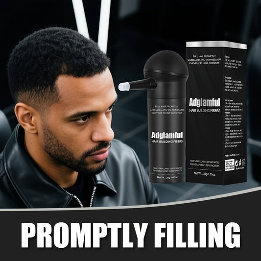 Thinning Hair Concealer Fibers 2-in-1 Kit with Spray Bottle - Instant Thickening Powder for Fuller Thicker Natural Look Covers Bald Spots Receding Hairline All Hair Types Women Men Medium Brown Black