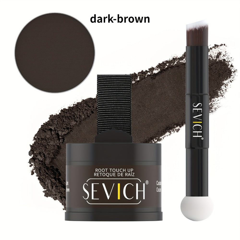 4 g plus 4 g Hair Root Touch-Up Powder Kit with Refill, Brush and Eight Checkout Options for Daily Use