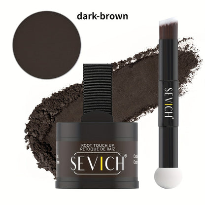 4 g plus 4 g Hair Root Touch-Up Powder Kit with Refill, Brush and Eight Checkout Options for Daily Use