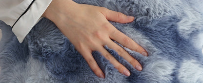 Faux Rabbit Fur Throw Blanket in 11 Checkout Colors and Throw, Twin, Queen or King Size Options