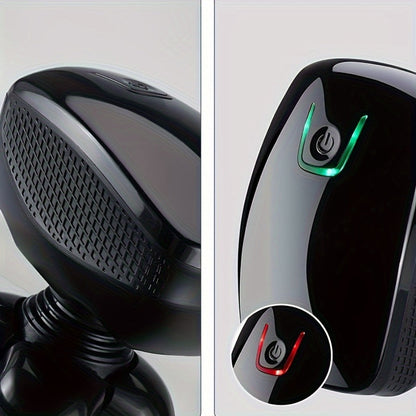 Electric Shaver Three-Blade Floating Head with Wet/Dry Use, LED Battery Display and Approximate 1-Hour Charge