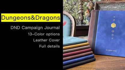DnD Campaign Journal for D&D 5e & 5R Players — RPG Notebook with Character Sheets, Spell Tracker, Quest Log, NPC Manager & Map Pages, A5 Nubuck 100 Pages, 13 Colors, Dungeon Master Gift