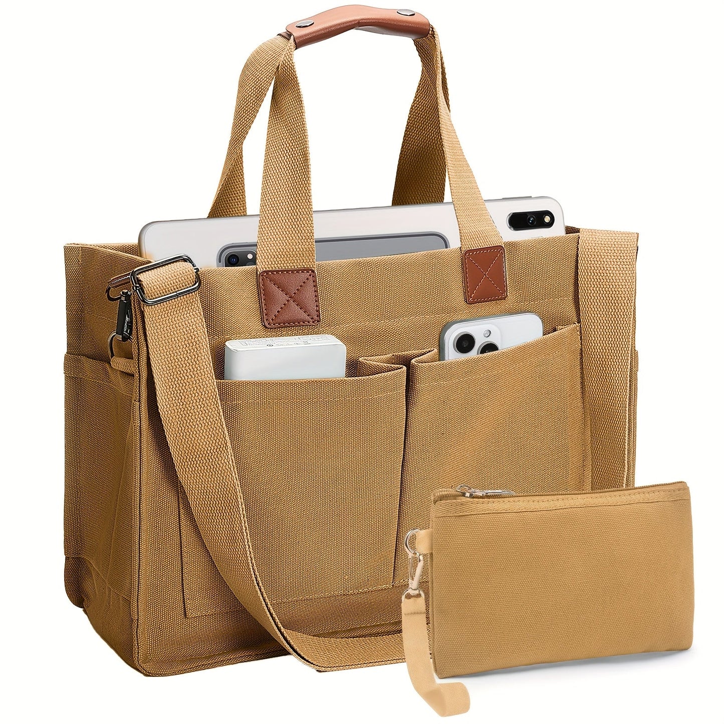 Large Capacity Tote Bag for Women – Lightweight Shoulder Bag with Adjustable Strap & Polyester Lining, Daily Use