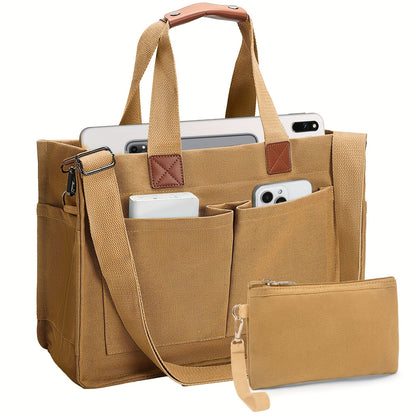 Large Capacity Tote Bag for Women – Lightweight Shoulder Bag with Adjustable Strap & Polyester Lining, Daily Use