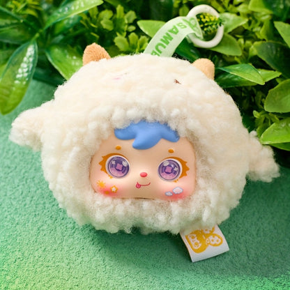 Cute Plush Animal Doll with Big Eyes – Samuel Small Animal Series Stuffed Furry Toy Random Style Soft Huggable Home Decor Desk Ornament Gift for Kids Teens Adults Birthday Valentine Easter Christmas