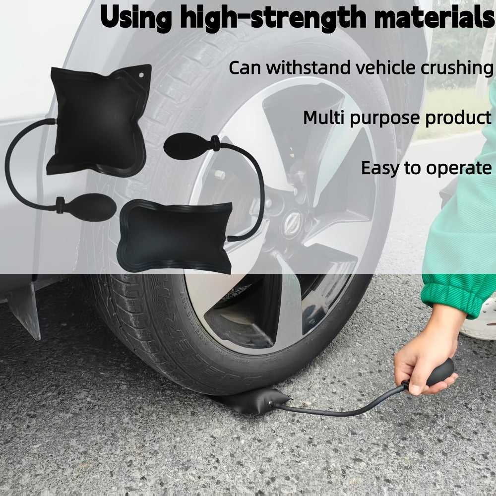 Air Wedge Pump Car Door Unlock Kit – Emergency Lockout Tool Set with Long Reach Grabber & Window Opening Gripper, 20 & 26-Piece No Battery Required
