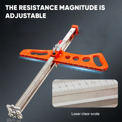 Drywall Scoring Knife 23-Wheel Foldable Gypsum Board Cutter with Adjustable Guide & Ergonomic Handle – Manual Precision Cutting Tool for DIY Home Renovation Construction No Power Needed