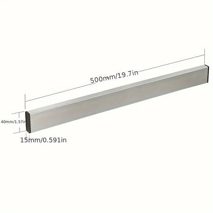 Magnetic Knife Holder Wall Mounted – Stainless Steel Punch-Free Knife Strip Rack for Kitchen, Holds Chef Knife Santoku Bread Knife, No-Drill Knife Bar for Home Restaurant Kitchen Organization