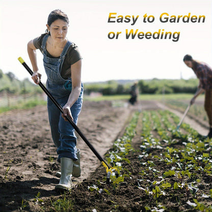 Stirrup Hoe Adjustable Long Handle Scuffle Loop Hoe for Weeding Heavy Duty Stainless Steel Blade No-Bend Design 3 Sizes 4.5FT 6FT 7.5FT Garden Tool