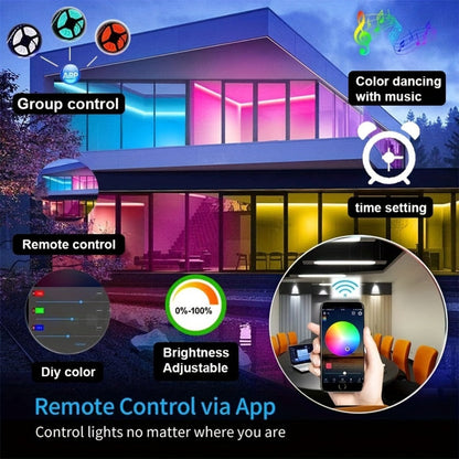 5050 RGB LED Strip Light Kit, 10m to 30m with App Control, Music Mode and 40-Key IR Remote