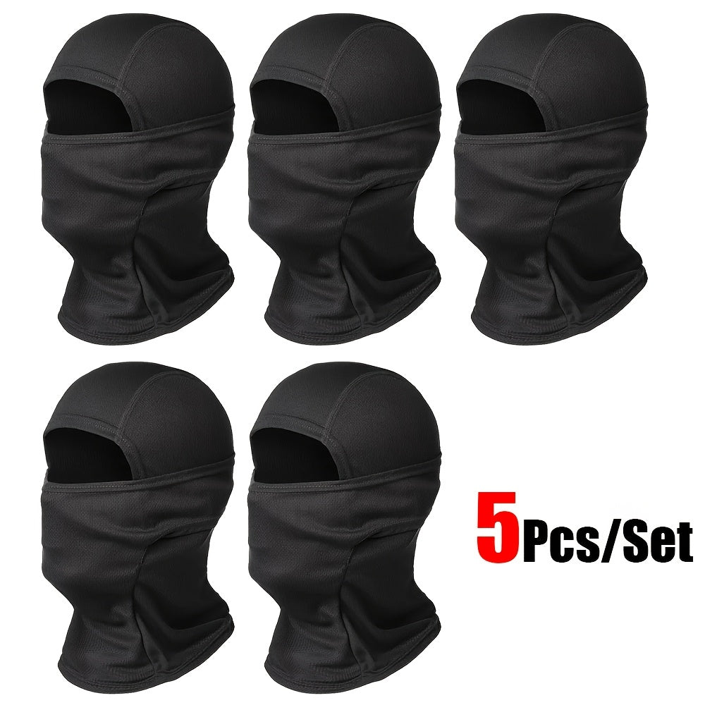 5-Pack Neck Gaiter Face Mask for Men & Women – UV Protection Balaclava Headscarf for Running, Hiking, Fishing, Cycling, Skiing & Outdoor Sports (11 Pattern Sets)