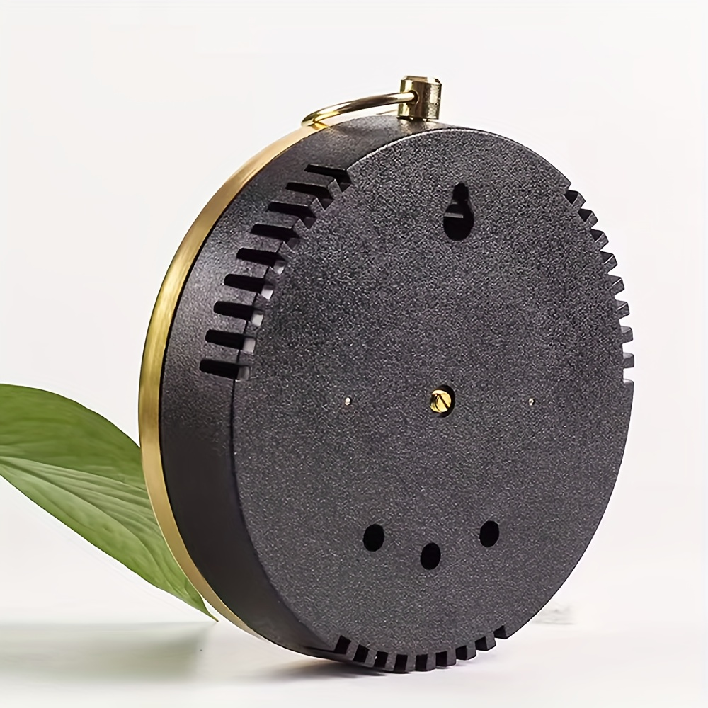 3.94-Inch Mechanical Barometer with Analog Pressure Dial, Hanging Ring and Wall-Mount Back