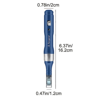 Electric Derma Pen Microneedling Device – Professional 6-Speed Wireless Adjustable Dermapen with 20pcs Replacement Cartridges, Anti-Aging Skin Rejuvenation Microneedle Pen for Face & Body, Gift for Women