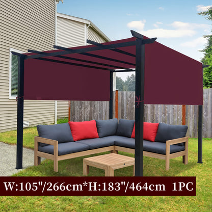 Pergola Replacement Canopy Panel in Eight Colors and Three Lengths for 24 Checkout Options