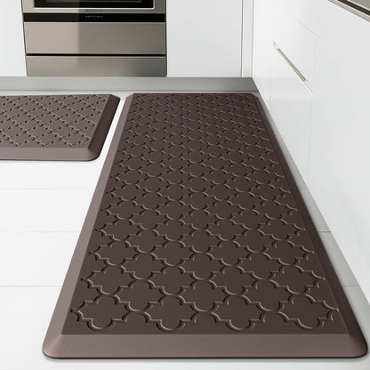 Kitchen Mat Set, 2-Piece Cushioned Standing Mats in Four Colors with 17.3x29 and 17.3x47 or 17.3x59-Inch Pairings