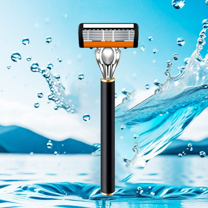Metal Safety Razor Set with Washable Anti-Slip Handle and 24 or 36 Replacement Blades for Daily Shaving