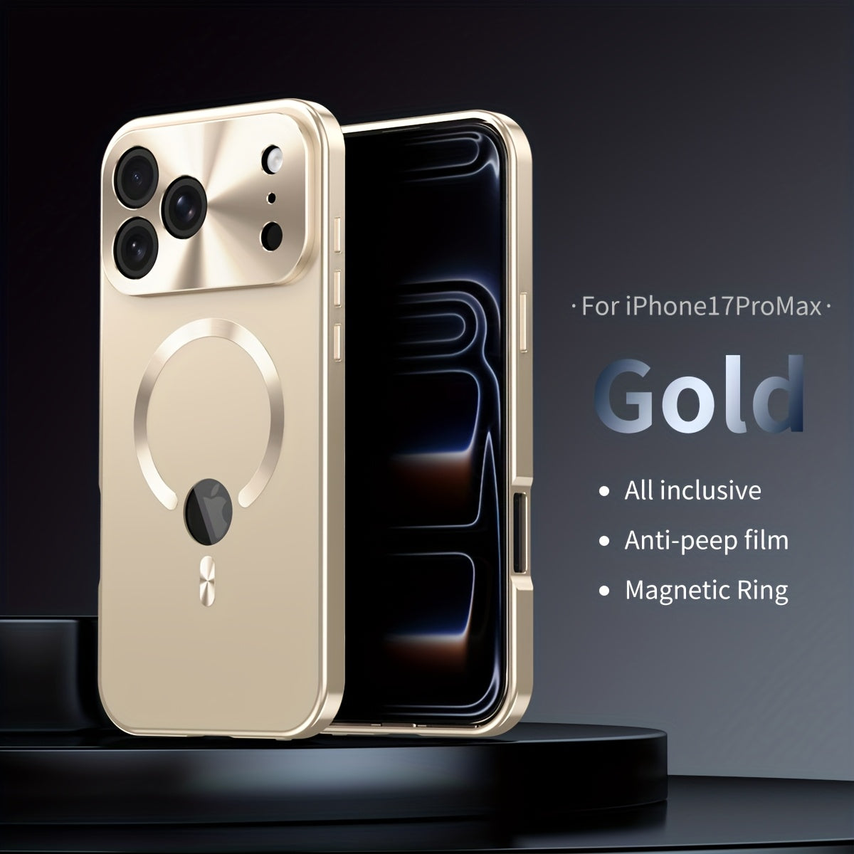 Two-Piece Privacy-Panel Magnetic iPhone Case with Camera Protection in 24 Model and Color Options