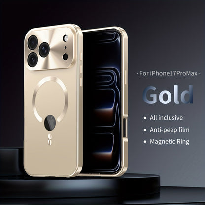 Two-Piece Privacy-Panel Magnetic iPhone Case with Camera Protection in 24 Model and Color Options