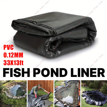 4.7 Mil HDPE Fish Pond Liner for Koi Ponds, Waterfalls and Garden Fountains in Two Sizes for Outdoor Use