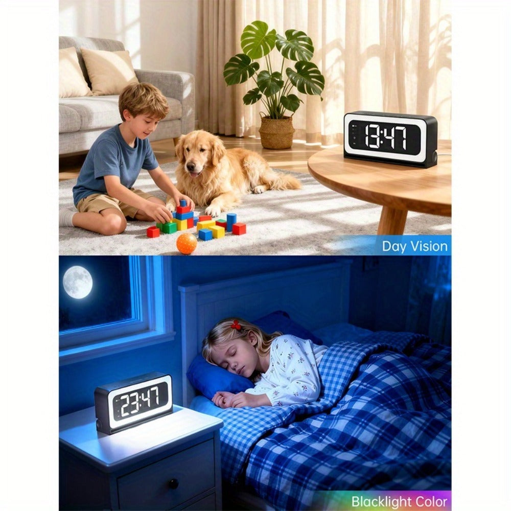 2K WiFi Clock Camera for Home, 5GHz & 2.4GHz Dual Band Wireless Indoor Security Camera, Nanny Cam Baby Monitor Dog Camera, Full Color Night Vision, Motion Detection, Two-Way Talk, Hidden Design