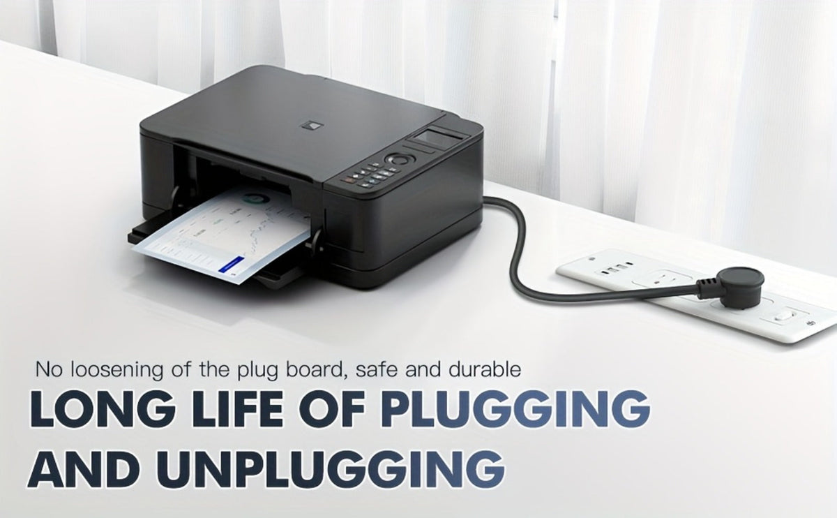 Recessed Power Strip In-Desk Embedded Socket 7-in-1, 3 AC Outlets & 4 USB Ports, Slim Space-Saving Design