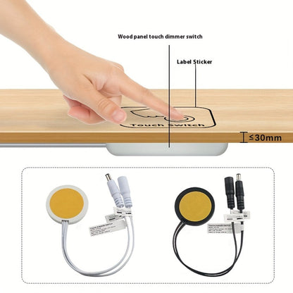 Hidden Touch Sensor LED Dimmer Switch DC 5-24V, Capacitive Touch Dimming Switch for LED Light Strip
