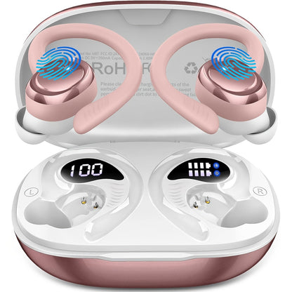 48H Wireless Sport Earbuds Q38 Bluetooth 5.3 with 14.2mm Driver Stereo Sound for an Everyday Personal Care Routine