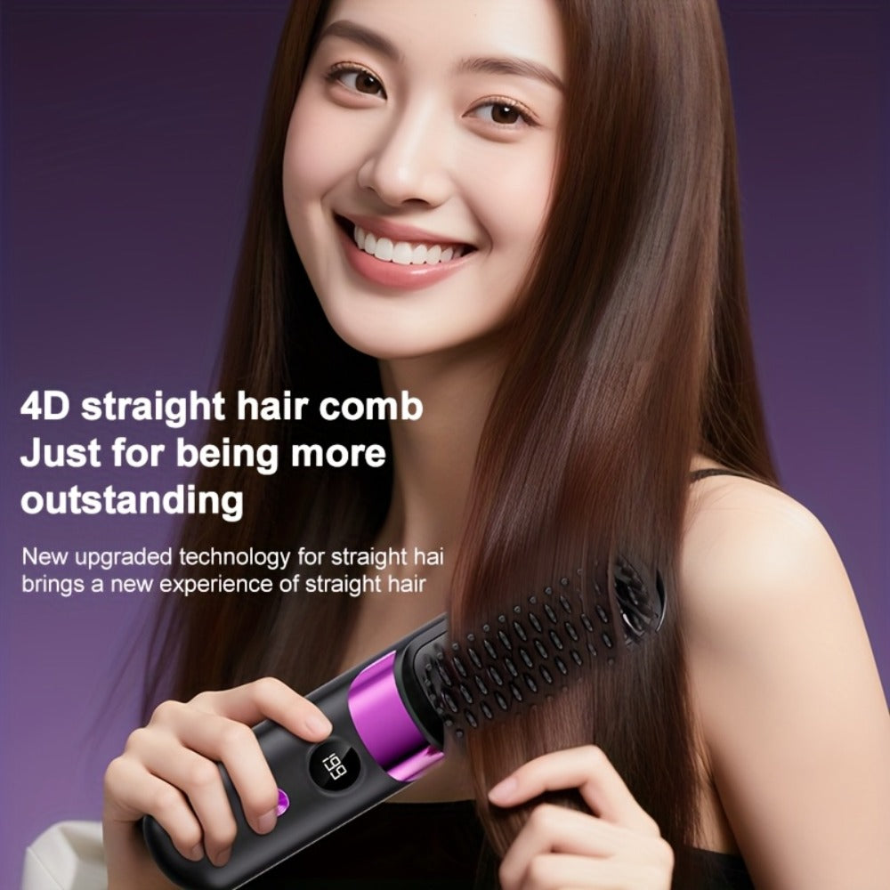 Cordless Hair Straightening Brush Family with 2000mAh or 3600mAh Labels and Four Accessory Set Options