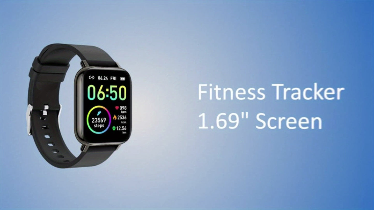 Smartwatch 1.69 Inch Big Screen Fitness Tracker with 100 Sport Modes in Seven Colors for Men and Women