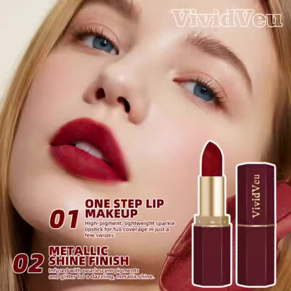 Berry Lipstick Set 6pcs Squalane Moisturizing Cream Formula — Smooth Buildable Color Rose to Deep Plum, Easy-Apply for All Skin Tones, Holiday Halloween Christmas Makeup Gift for Women