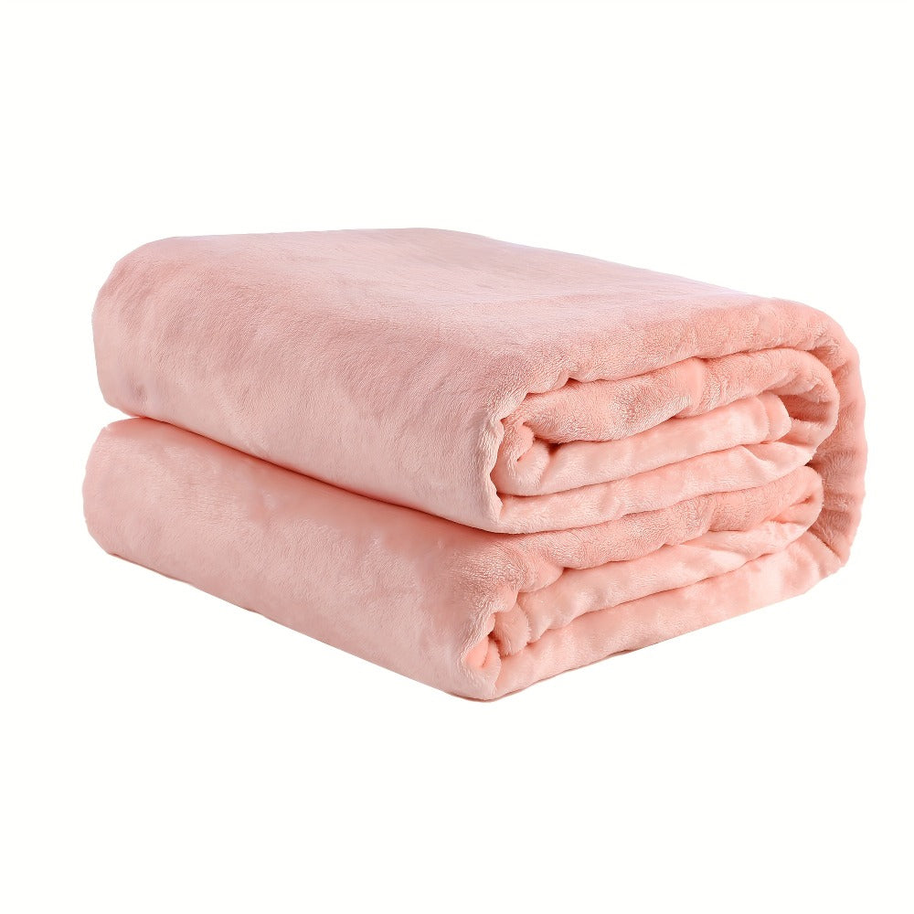 Quilted Flannel Throw Blanket – 180-200gsm Soft Warm All-Season Bed Cover, 17 Patterns, Rhinestone & Checker Designs, 2 Sizes