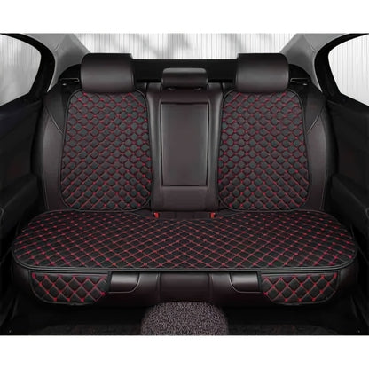 Car Seat Cover Rear Bench Protector with Source-Listed Water-Resistant Surface in Black or Red