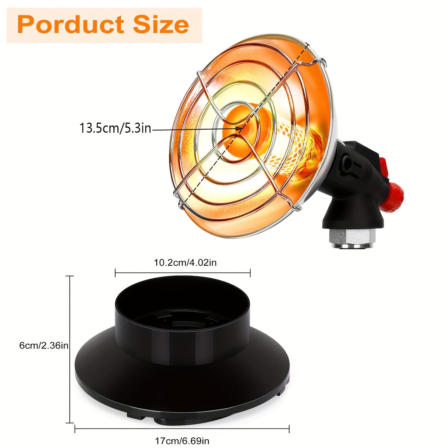 Propane Heater | Portable Camping Tent Ice Fishing Hunting Patio Garage
