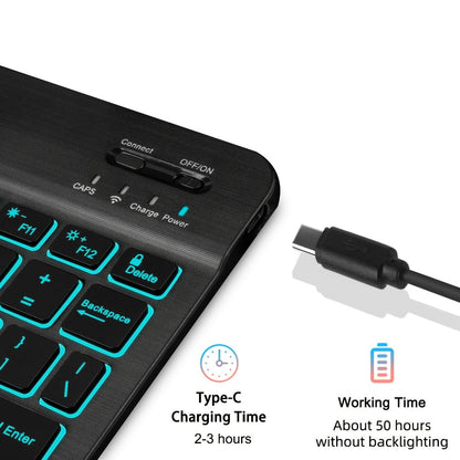 Samsung Galaxy Tab A9 Plus Keyboard Case – Detachable USB-C Magnetic Keyboard Cover with Pen Slot, Protective Shell for Galaxy Tab A9+ | Pink & Green