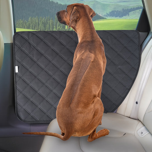 Car Door Protector for Dogs 2-Pack | Pet Scratch Guard Cover for Car Interior Door Panel, Waterproof Dirt-Resistant with Exclusive Lock Tabs & Armrest Straps, Fits All Cars Trucks SUVs, 22"x29"
