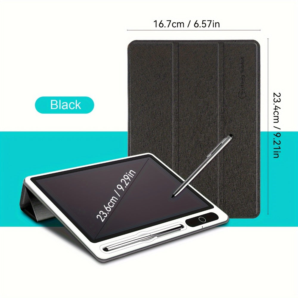 10.1-Inch Pink LCD Writing Tablet with Folding Protective Case, Stand Position and Included Stylus